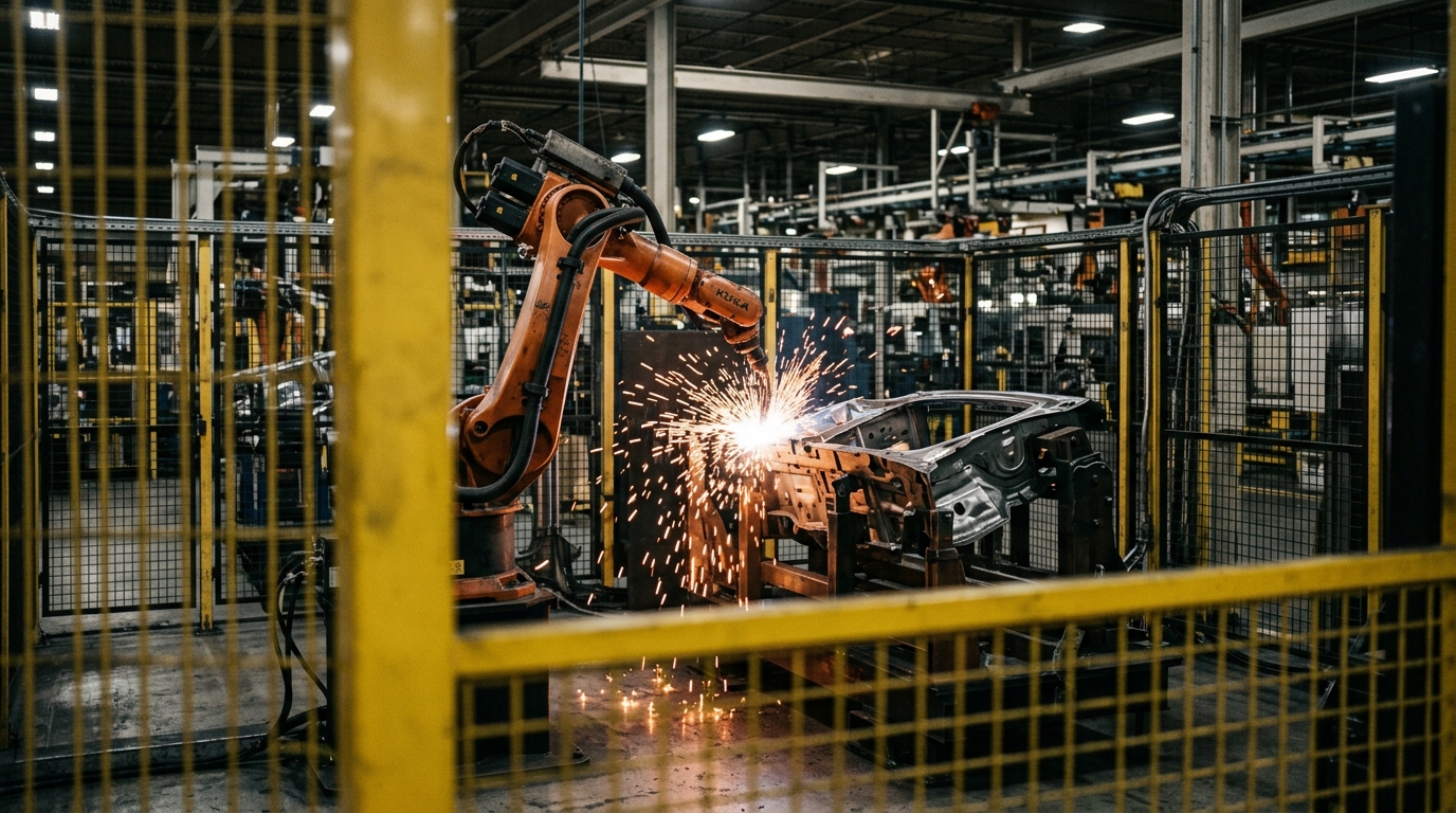 Robotic weld cell